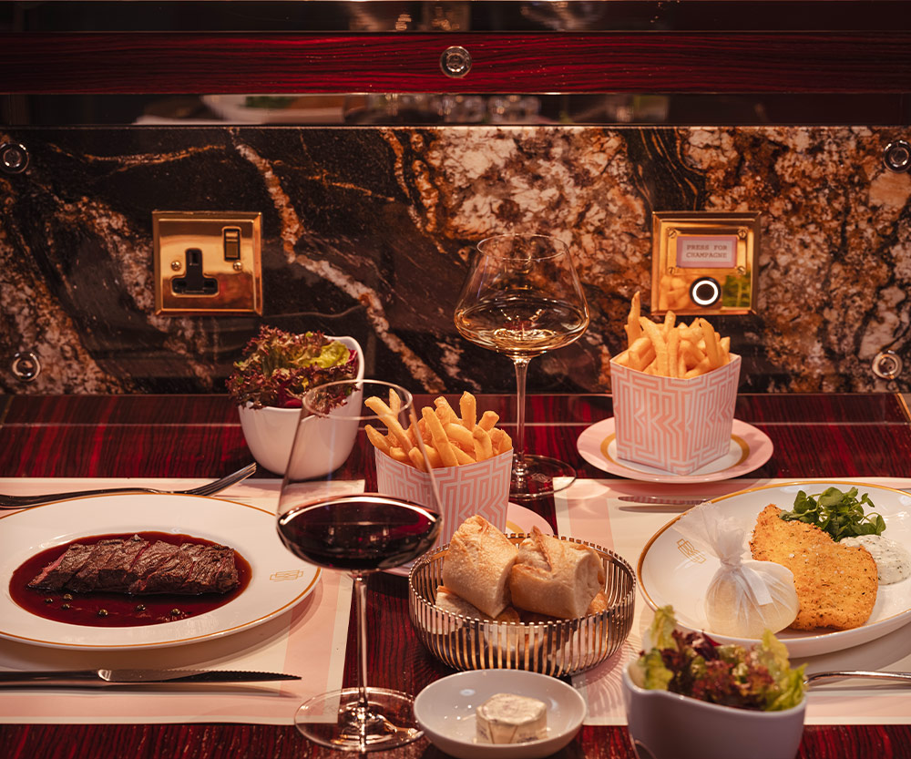 Fine dining spread